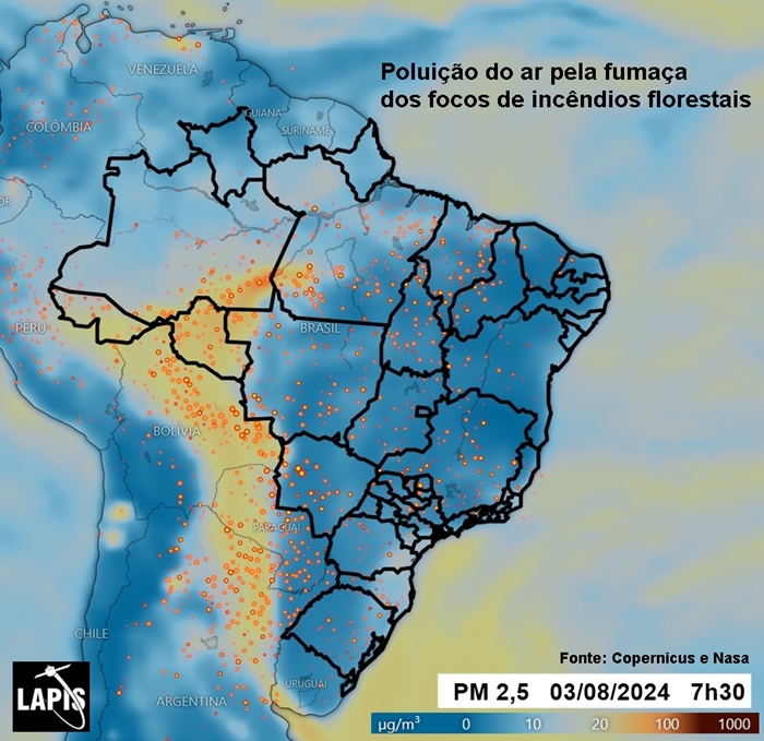 Clima e focos de queimadas na Amazônia