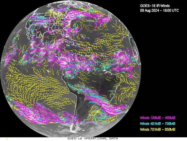 Imagem do satélite GOES