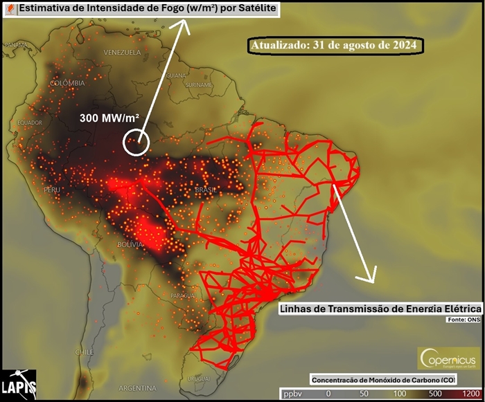 Linhas de transmissão de energia elétrica_QGIS