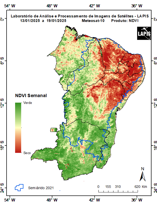 Mapa da cobertura vegetal do Semiárido_QGIS