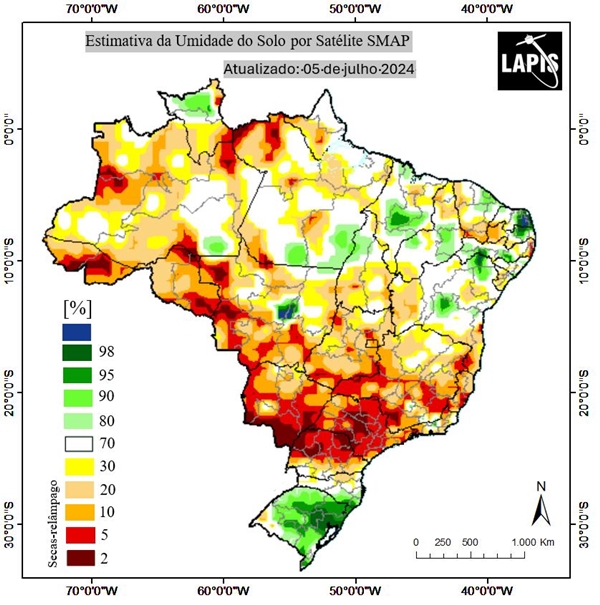 Mapa das secas relâmpago no Brasil_QGIS