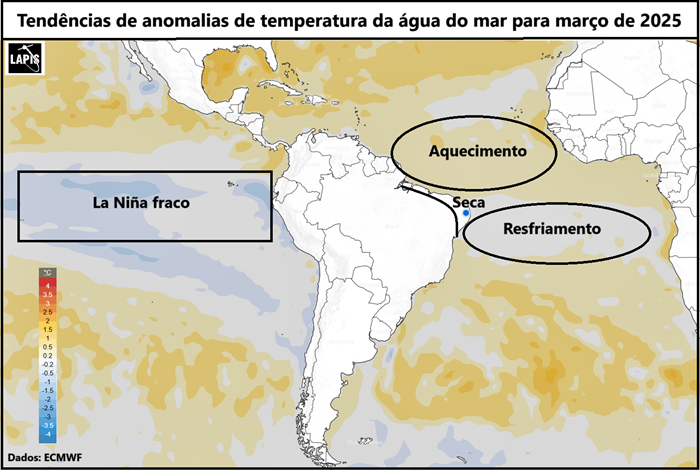 Previsão de anomalia dos oceanos_La Niña