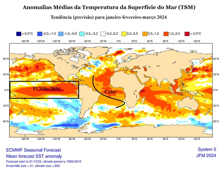 Previsão do El Niño_Dezembro de 2023 e verão de 2024_QGIS