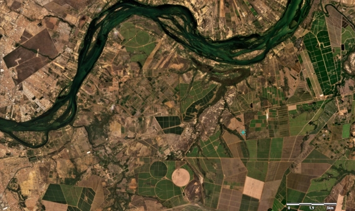 Rio São Francisco a partir de imagens do satélite Planet