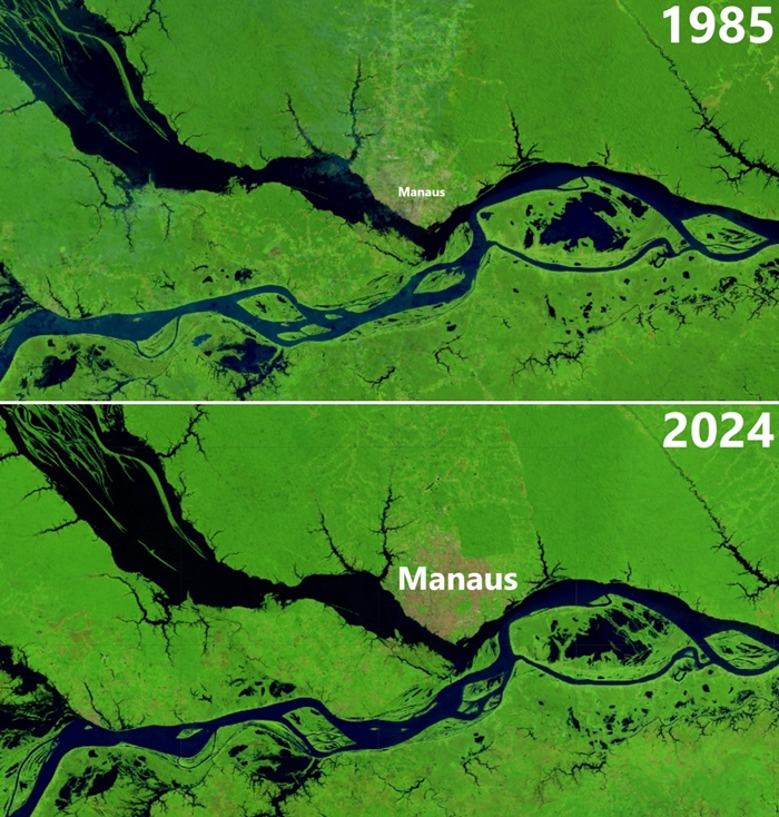 Rios da Amazônia durante a seca