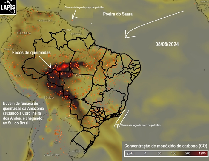 Queimadas a Amazônia brasileira