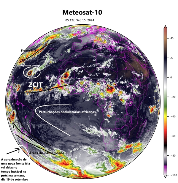 imagem frente fria satélite meteosat