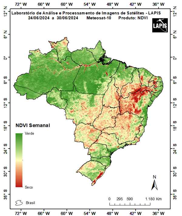 Mapa da cobertura vegetal NDVI_QGIS