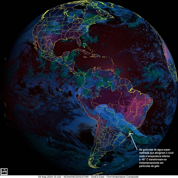 ponto de congelamento_acidente aéreo_imagem de satélite